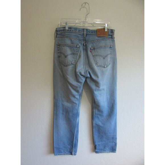 LEVI'S 501xx Blue Denim Cotton 31x28 Button Closure Men's Jeans - Picture 2 of 5